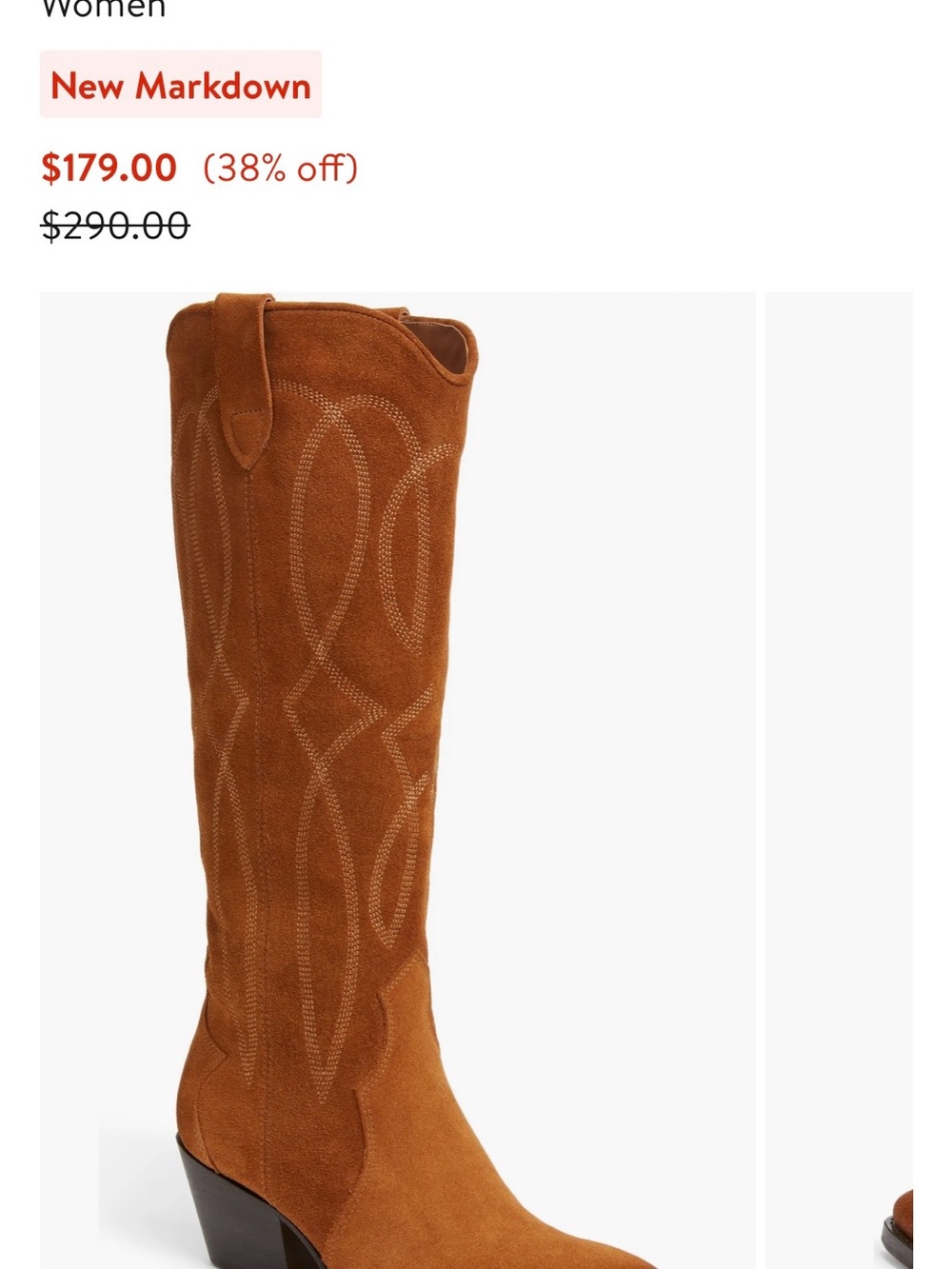Western Boot — Chestnut Brown
